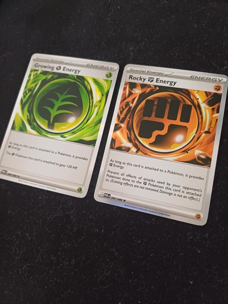 Pokémon Growing Energy en Rocky Energy- 086/088 en 087/088, Ophalen of Verzenden, Losse kaart