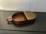 Koperen mansbakje met deksel, Antiek en Kunst, Ophalen of Verzenden