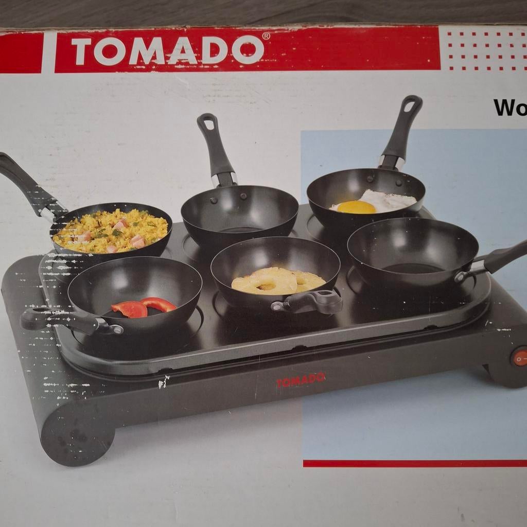Tomado wok set teab, Witgoed en Apparatuur, Gourmetstellen, Ophalen, 4 t/m 7 personen