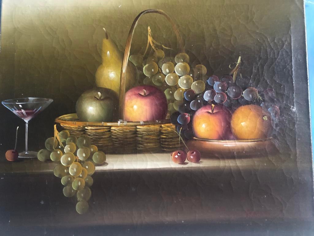 Schilderij stilleven, Antiek en Kunst, Ophalen of Verzenden