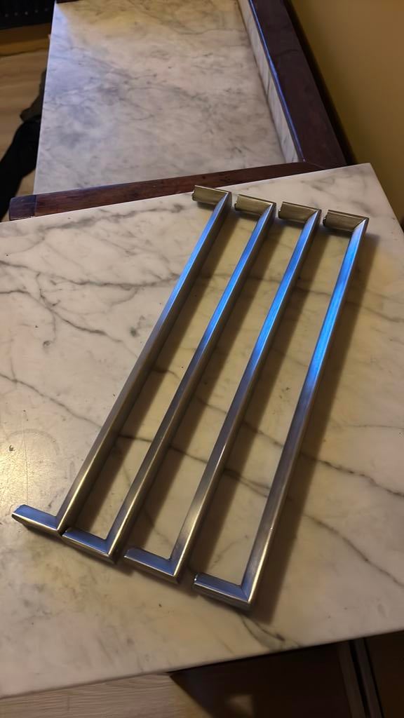 4x Ikea Pax handgrepen (zilver), Ophalen of Verzenden, Zo goed als nieuw