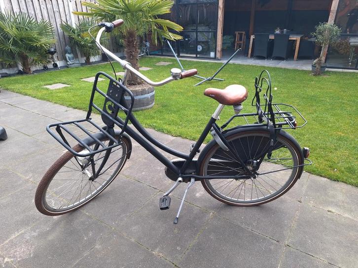 Omafiets 26 inch, 3 versnellingen + schooltas binder, Fietsen en Brommers, Fietsen | Dames | Omafietsen, Gebruikt, 47 tot 50 cm