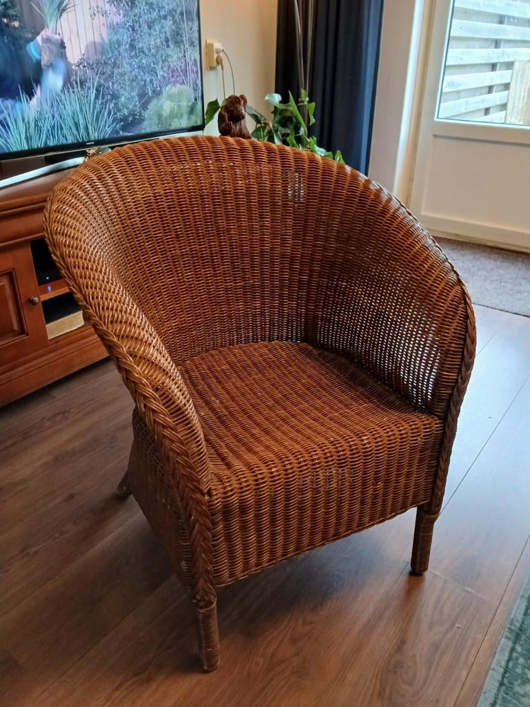 Stoel, Ophalen, Minder dan 75 cm, Riet of Rotan, Zo goed als nieuw