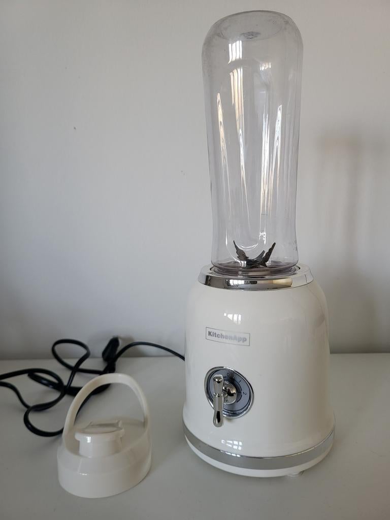 Retro smoothiemaker / blender KitchenApp, Witgoed en Apparatuur, Blenders, Ophalen of Verzenden, Zo goed als nieuw, Blender to go