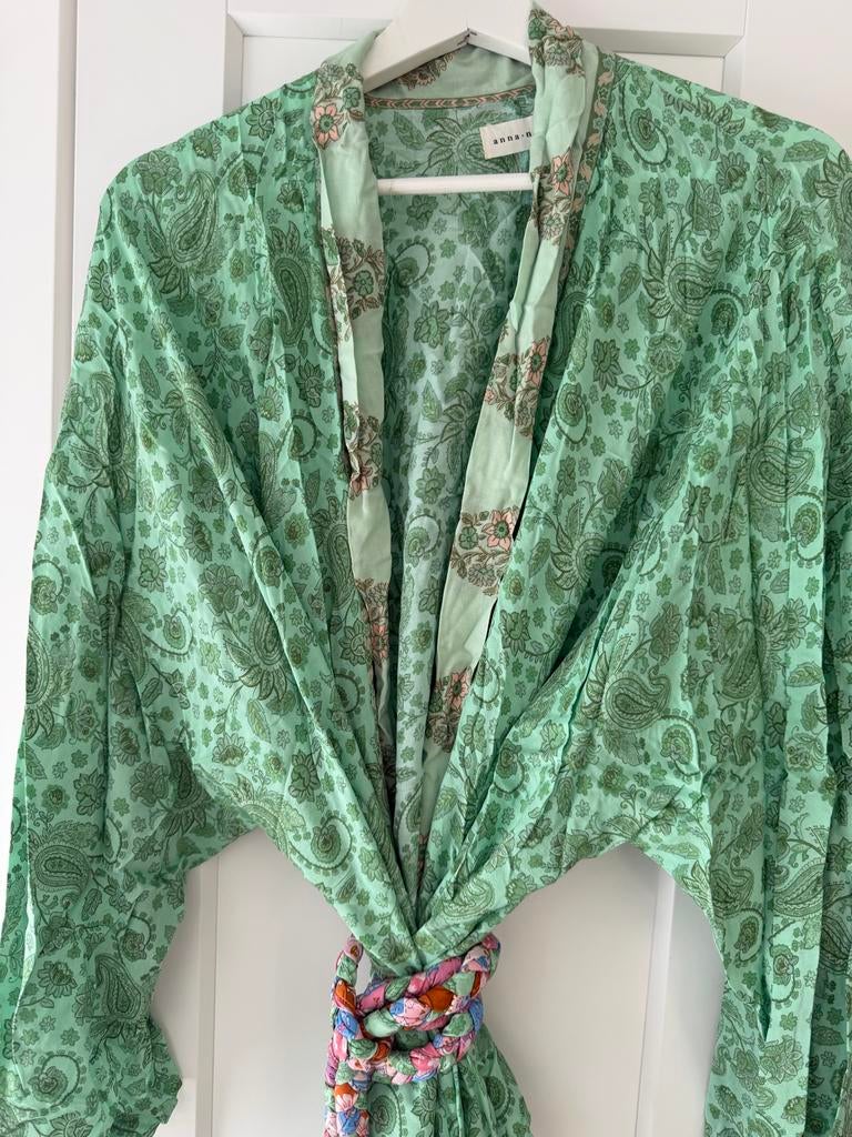 Groene Anna + Nina Kimono / Beachwear, Ophalen of Verzenden, Zo goed als nieuw