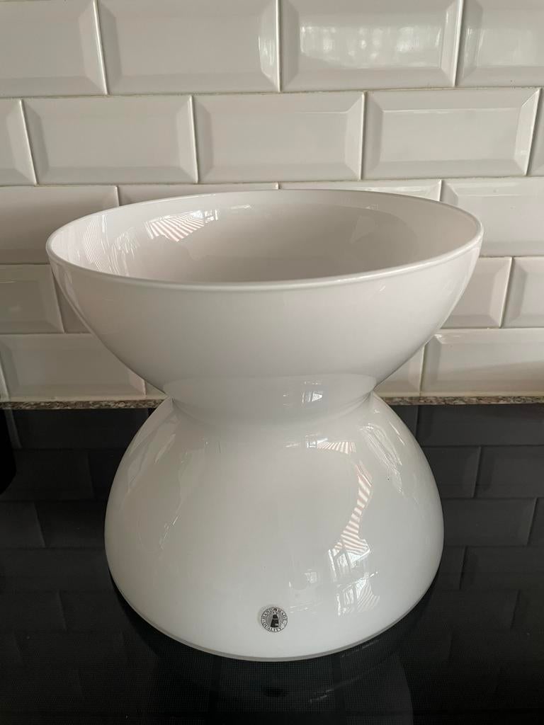 Ikea Diabolo vaas, Huis en Inrichting, Woonaccessoires | Vazen, Zo goed als nieuw, Wit, Minder dan 50 cm, Glas, Ophalen of Verzenden