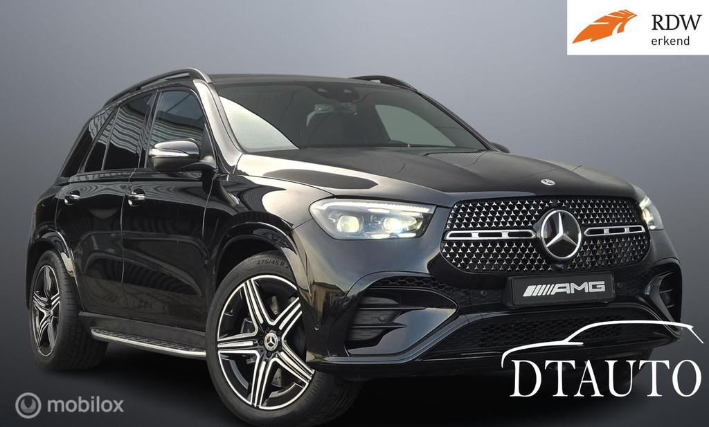 Mercedes GLE 450d 2xAMG Lucht Pano Burm Distr Grijs Kenteken, Automaat, Adaptive Cruise Control, Gebruikt, 367 pk