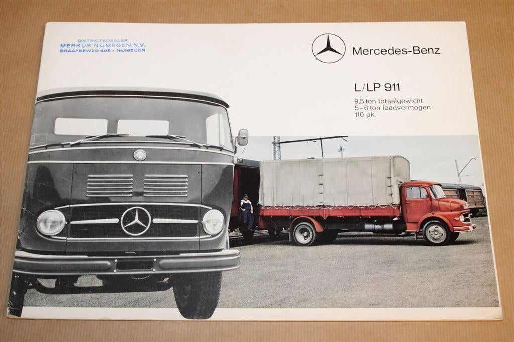 Reclameuitgave - Mercedes vrachtwagen LP 911 - 1965 !!, Boeken, Ophalen of Verzenden, Zo goed als nieuw, Tractor en Landbouw