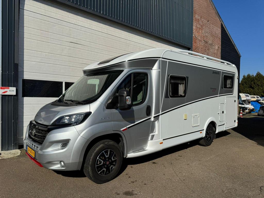 Dethleffs Globebus 6 T Camper + airco + luifel, Koelkast, Standaard zit, Fiat, Bedrijf