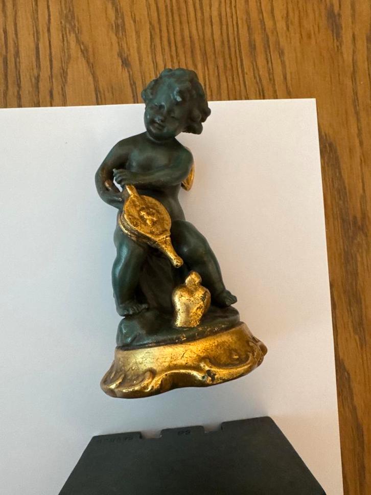 Antiek Paridur Cherubijn Beeld - Gebroeders Paridon, Verzamelen, Beelden en Beeldjes, Gebruikt, Religie, Ophalen of Verzenden