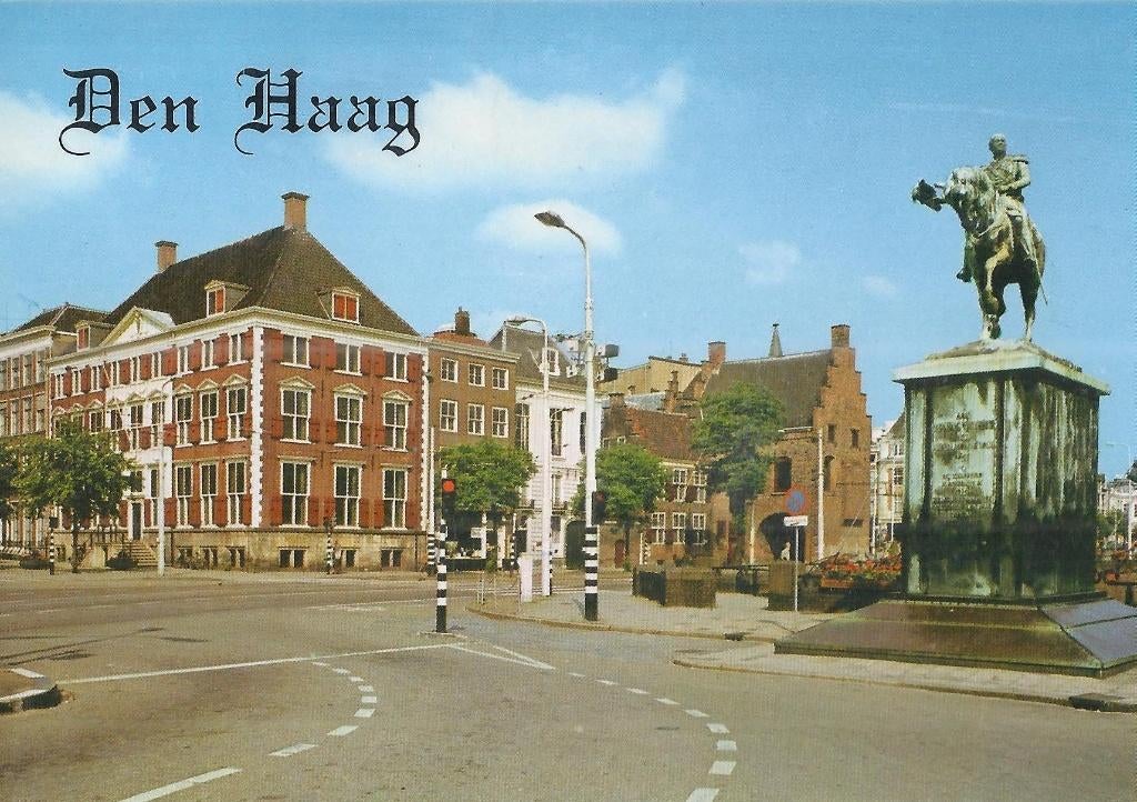 Kr2020 gelopen ansichtkaart spui den haag, Ophalen of Verzenden, 1980 tot heden, Gelopen, Zuid-Holland