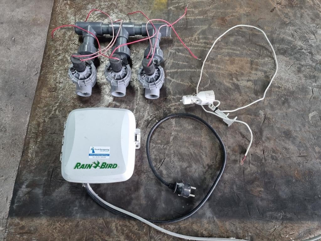 Rainbird ESP-RZX met 3 kleppen en regenmeter, Tuin en Terras, Bewateringscomputers, Ophalen of Verzenden, Gebruikt