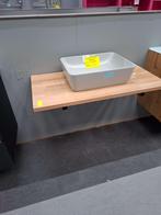 Massief houten blad 100x50 cm, Doe-het-zelf en Verbouw, Niet ingevuld, Nieuw, Wastafel, Niet ingevuld