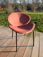Roze fluwelen fauteuil in goede staat, Ophalen, Gebruikt, Minder dan 75 cm, Stof
