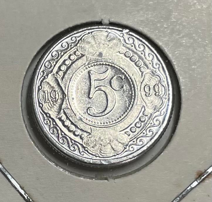 5 cent Nederlandse Antillen 1999, Postzegels en Munten, Munten | Nederland, Ophalen of Verzenden, Koningin Juliana
