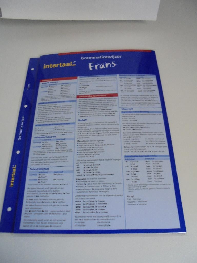 Grammaticawijzer frans isbn 978 90 5451 6804 intertaal, Ophalen, Nieuw