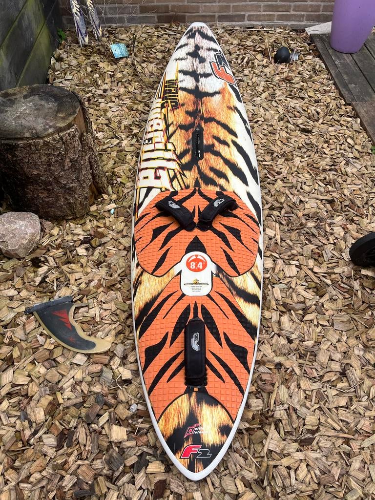 Surfplank waveboard F2 Guerilla, Watersport en Boten, Ophalen, Minder dan 250 cm, Met vin(nen), Plank
