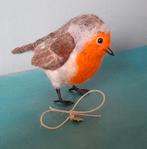 Genaaldvilte Roodborst wol naaldvilten Roodborstje handmade, Ophalen of Verzenden, Nieuw, Overige typen, Wolvilt