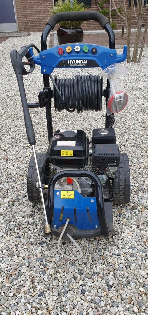 Hyundai hogedrukreiniger benzine 7pk, Tuin en Terras, Hogedrukreinigers, Ophalen, Zo goed als nieuw, Benzine, Hyundai