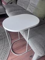 Witte laptop bijzettafel, Ophalen, Minder dan 55 cm, Gebruikt, Metaal of Aluminium