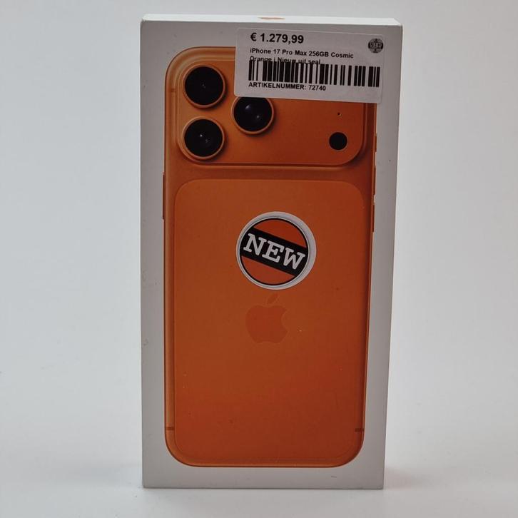 iPhone 17 Pro Max 256GB Cosmic Orange | Nieuw uit seal, Telecommunicatie, Mobiele telefoons | Apple iPhone, Nieuw