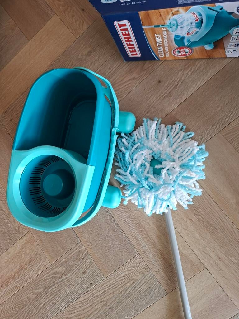 Leifheit clean twist disc Mop ergo NIEUW in doos, Huis en Inrichting, Schoonmaakartikelen, Ophalen, Mop of Dweil