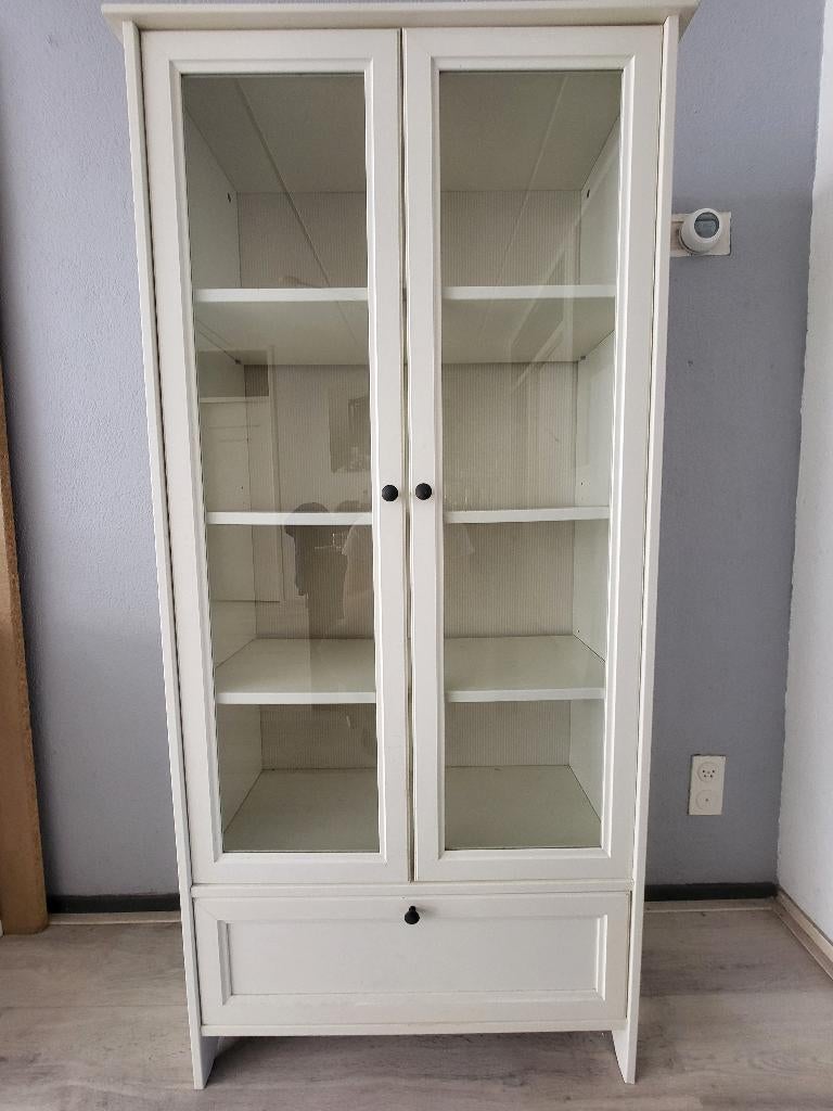 Vitrinekast wit, Ophalen, Gebruikt, 50 tot 100 cm, 150 tot 200 cm