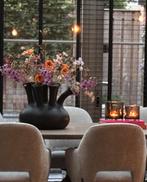 Grote Mooie Toeter Vaas met Boeket - Eyecatcher!, Ophalen, Overige materialen, Zwart, Nieuw