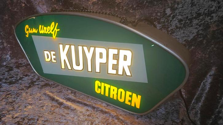 Oude lichtreclame De Kuyper citroen jenever, Hobby en Vrije tijd, Spaarzegeltjes, Zegels, Bonnen of Punten, Winkel, Super of Benzinepomp