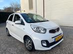 Kia Picanto 1.0 CVVT X-treme LEER.CLIMA.LED.NAP!, Auto's, Voorwielaandrijving, Euro 5, Gebruikt, Zwart