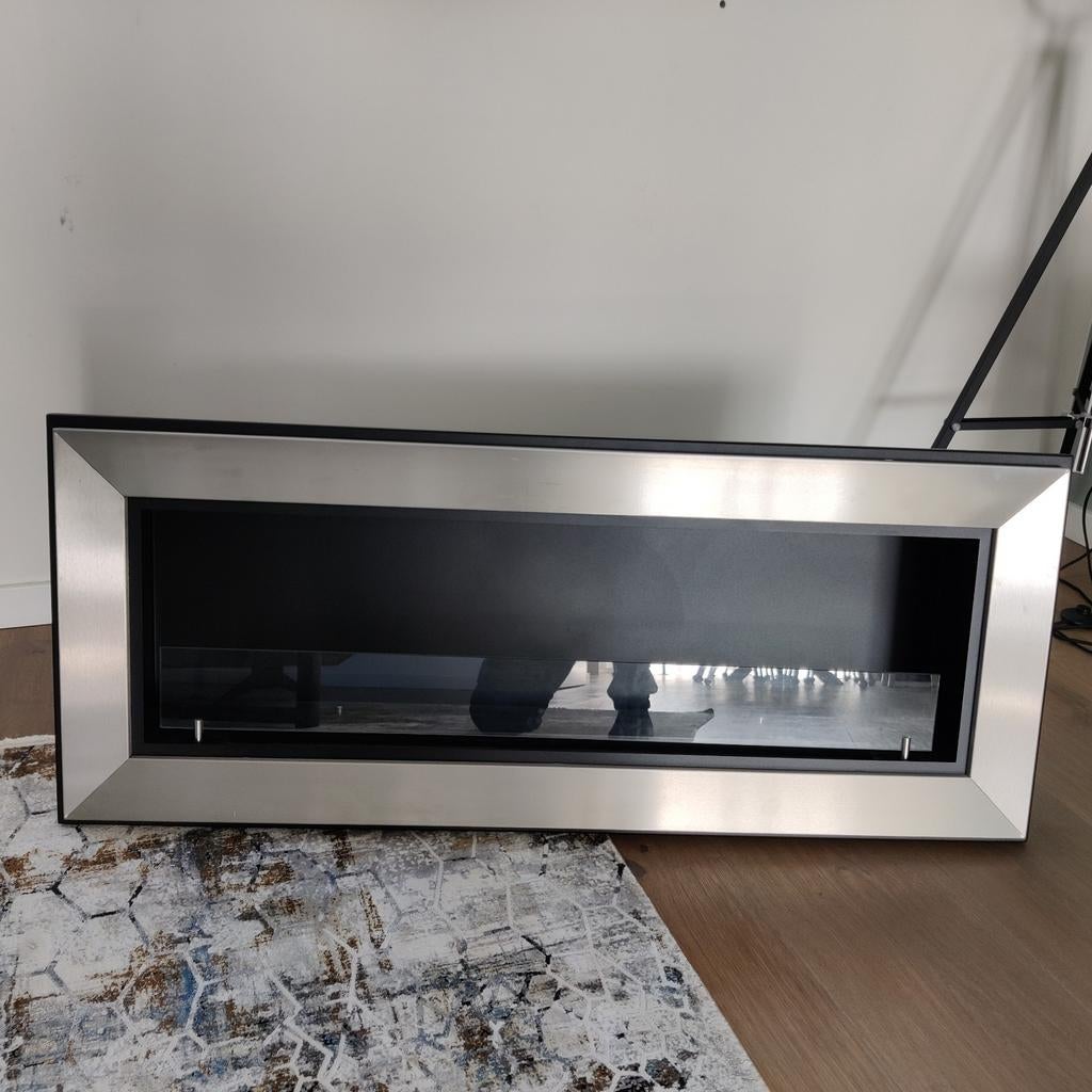 Wand bio ethanol haard Infire 120 x 49.5, Ophalen, Gebruikt, Hangende haard, Overige soorten