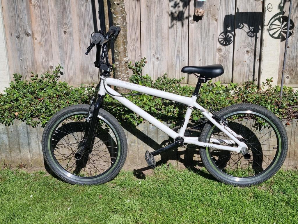 BMX Crossfiets Fishbone P1000 - Wit/Zwart, Ophalen, Fishbone, Staal, Velgrem