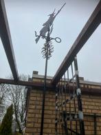 Aluminium windwijzer met heks op bezemsteel € 25,00, Ophalen, Gebruikt