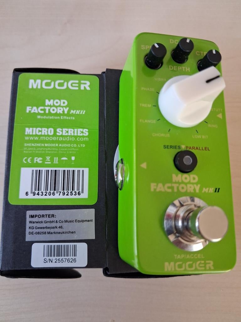 Mooer MK2 modulatiepedaal flanger phaser chorus wah tremolo, Muziek en Instrumenten, Effecten, Ophalen of Verzenden, Zo goed als nieuw