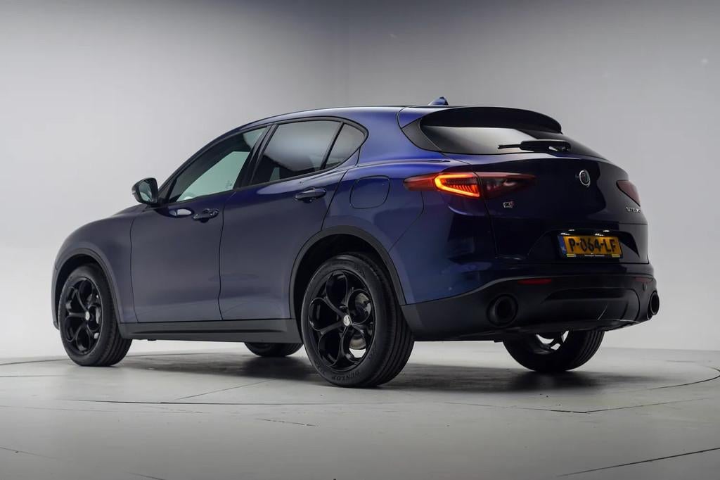 Alfa Romeo Stelvio 2.0 T AWD 280pk Super Aut. [ Xenon Navi H, Auto's, Alfa Romeo, Automaat, 4 cilinders, Blauw, Bedrijf