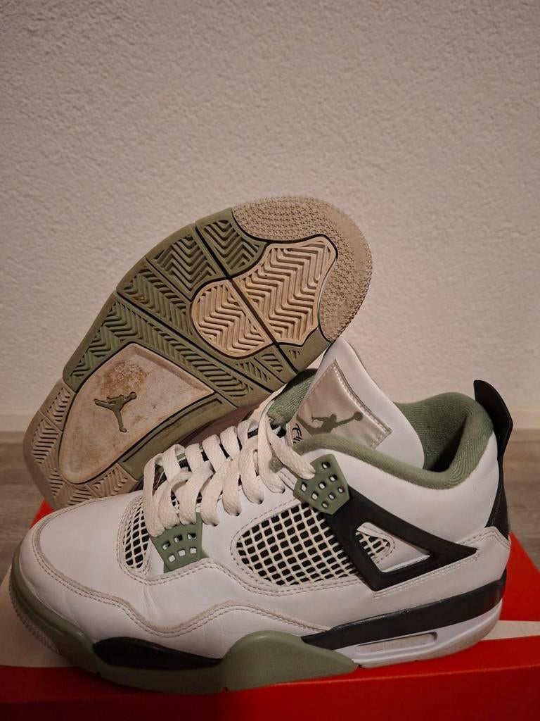 Jordan 4 High Seafoam, Kleding | Heren, Schoenen, Wit, Ophalen of Verzenden, Jordan, Sneakers of Gympen