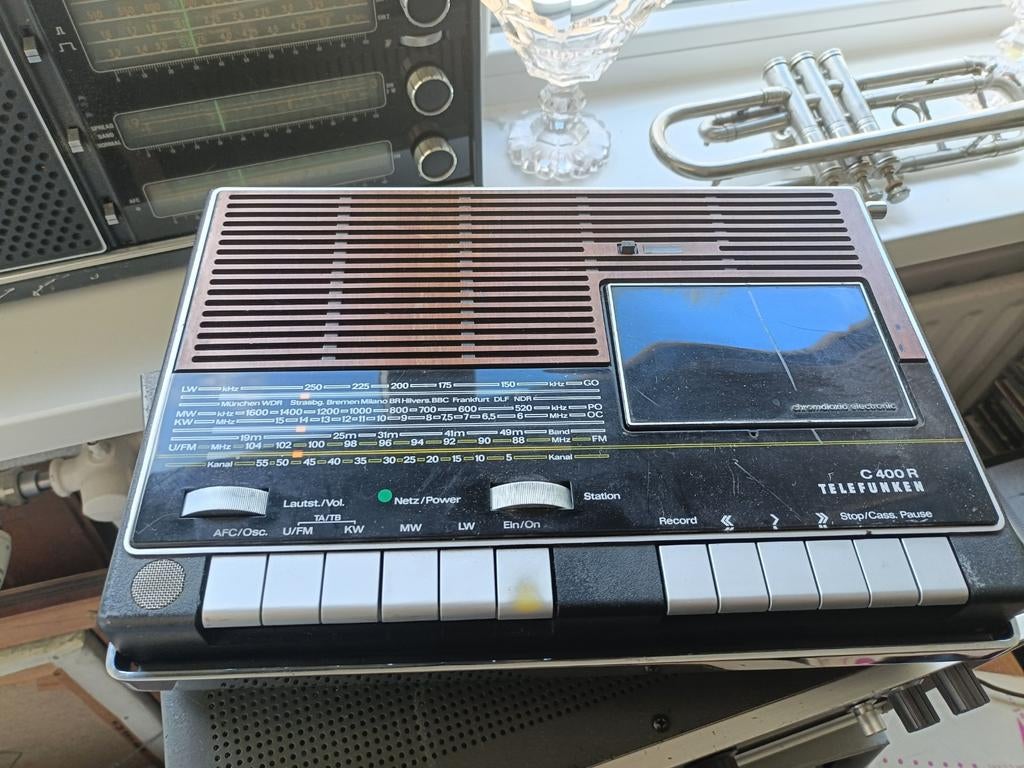 Telefunken C 400 R Radio Cassette Recorder Vintage, Ophalen of Verzenden, Gebruikt, Radio