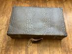 Vintage croco, krokodil  look koffer merk Bermalit, 60 tot 70 cm, Overige materialen, Gebruikt, Ophalen of Verzenden
