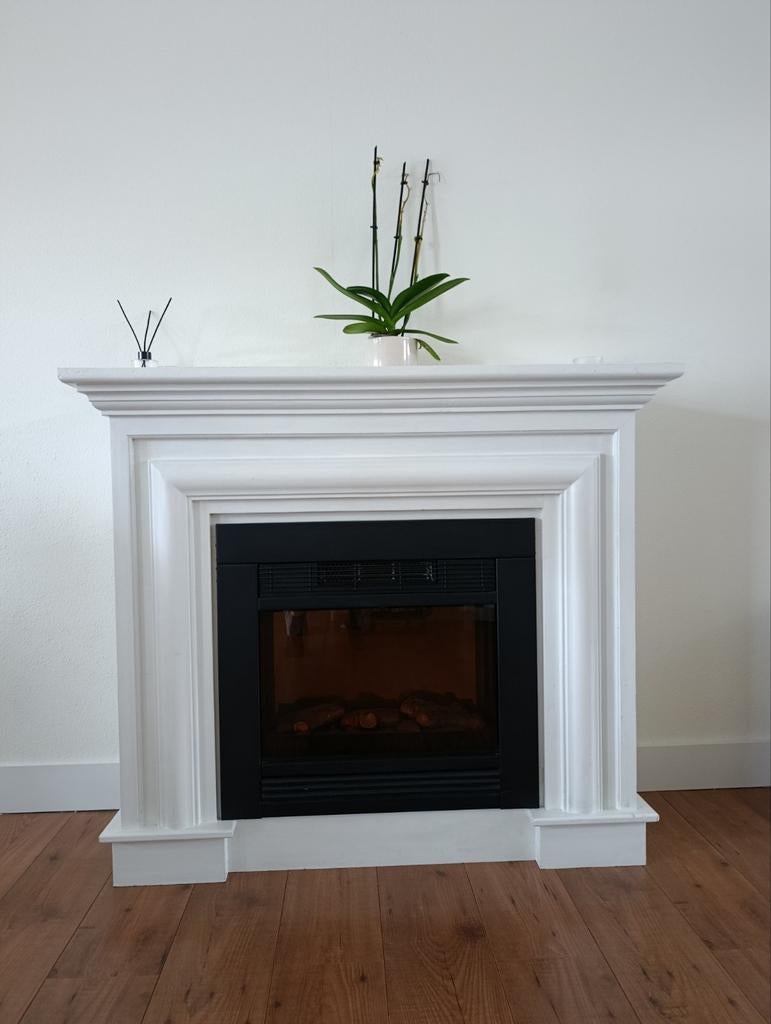 Elektrische haard - Gebruikt en volledig functioneel, Huis en Inrichting, Haarden, Ophalen, Gebruikt, Vrijstaande haard, Elektrische haard