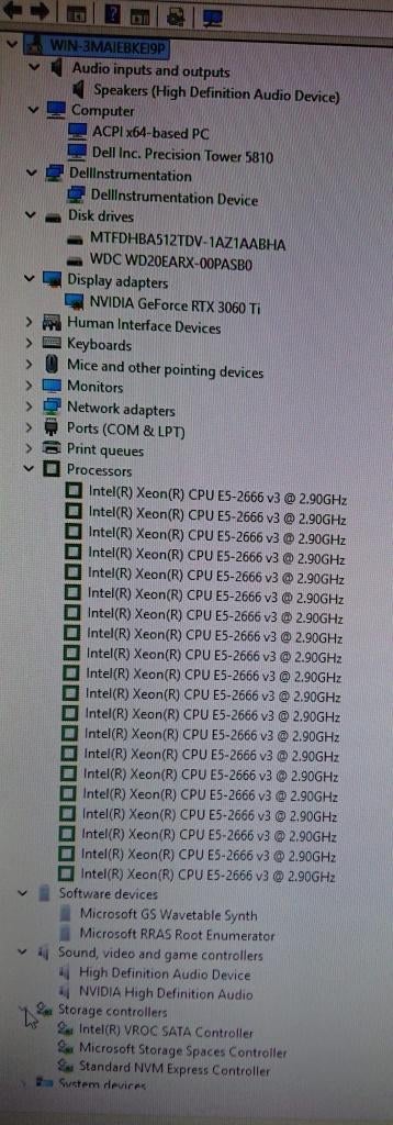 Workstation RTX 3060Ti 32GB NVMe+2TB (12C/24T) + 24" GAMING, Computers en Software, Desktop Pc's, 32 GB, Refurbished, Intel Xeon