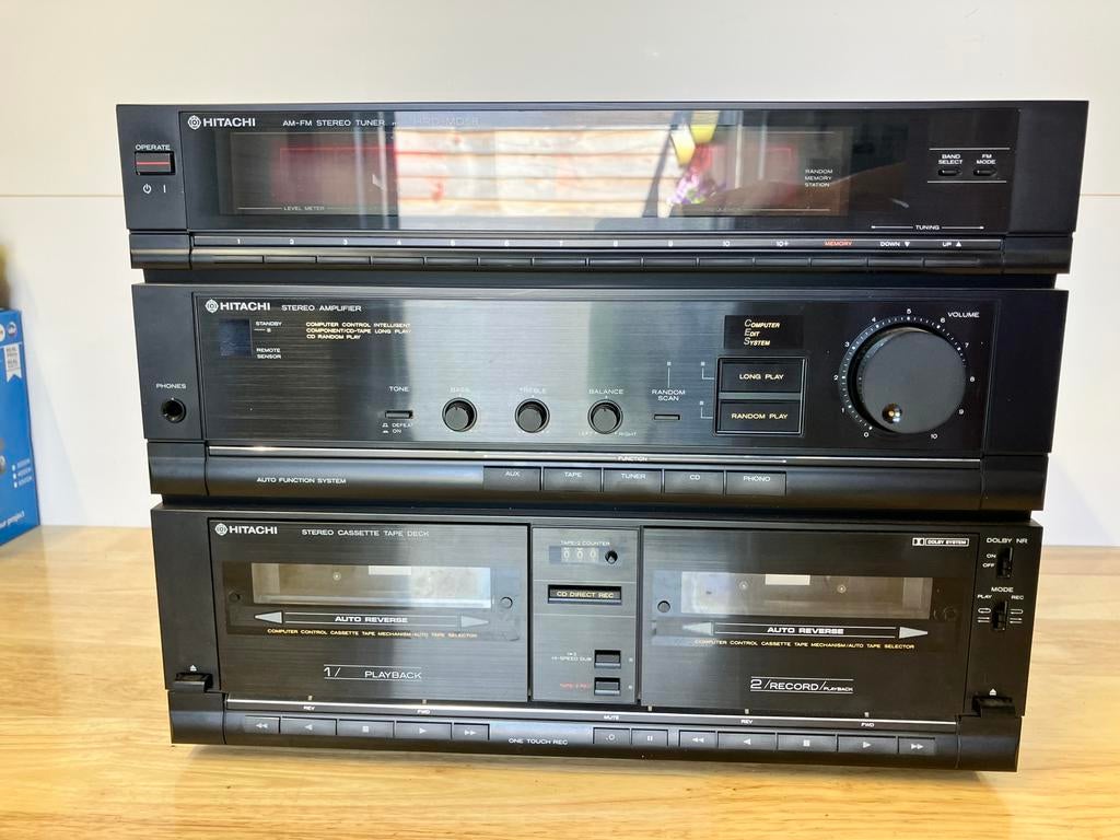 Hitachi hifi set t.e.a.b., Ophalen, Gebruikt, Tuner of Radio, Overige merken
