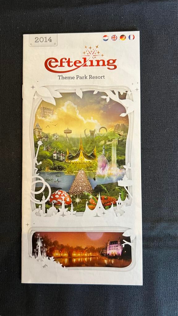 Efteling Parkfolder 2014, Ophalen of Verzenden, Gebruikt, Overige typen