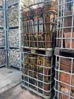 Zwarte golfjes geglazuurde oude dakpannen 1.000 stuks, Doe-het-zelf en Verbouw, Dakpannen en Dakbedekking, Ophalen of Verzenden