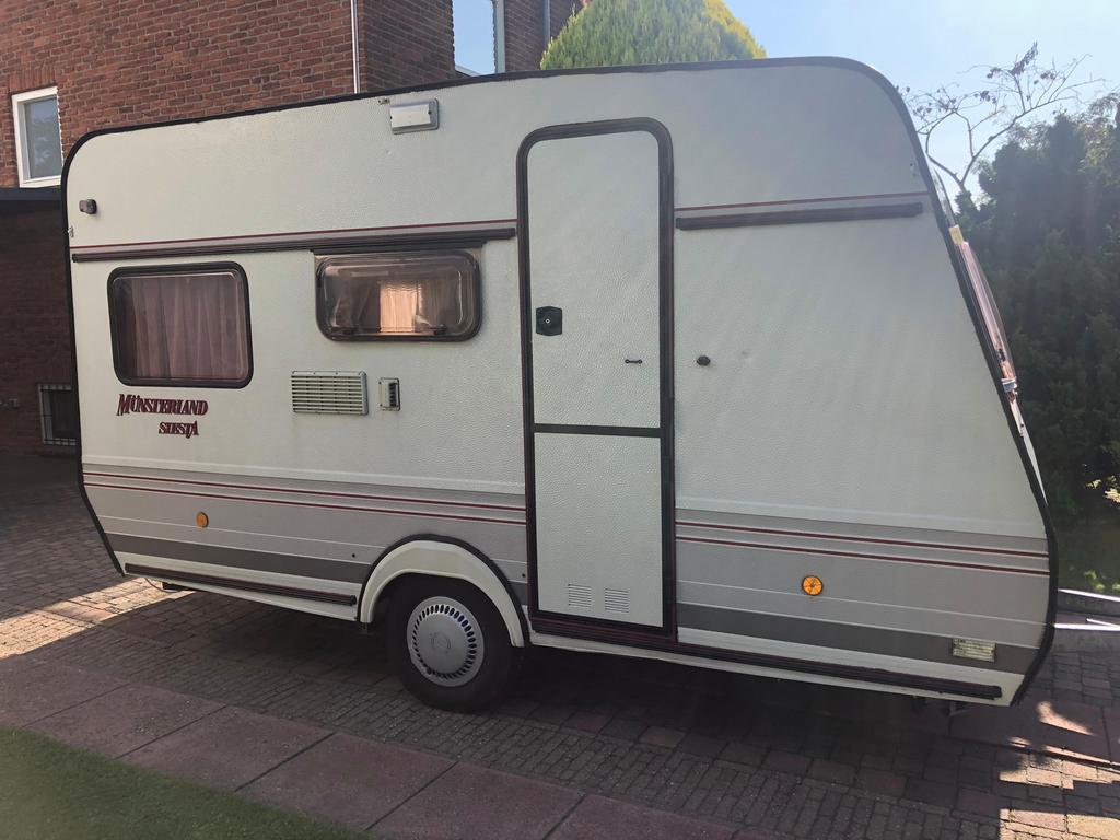 Caravan LMC Siësta 1992 met wasruimte, Caravans en Kamperen, Caravans, Particulier, tot en met 3, 500 - 750 kg, Standaardzit, LMC en Münsterland