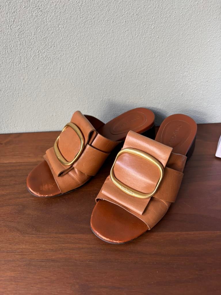 See bij Chloe muiltjes cognac maat 37, Kleding | Dames, Schoenen, Bruin, See, Info@see.nl, Sandalen of Muiltjes