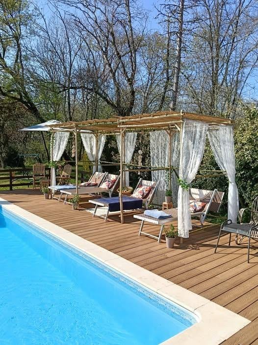 Knus vakantiehuis met verwarmd zwembad in de Lotvallei, Midi-Pyreneeën, In bos, 2 slaapkamers, Overige typen