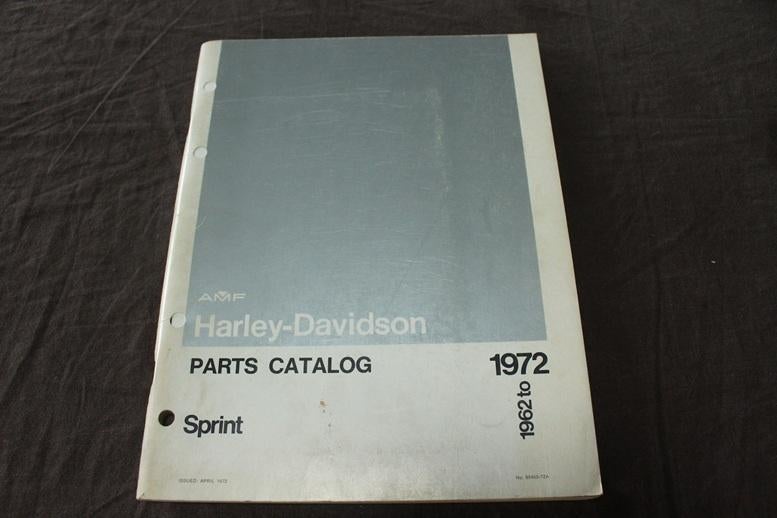 Harley Davidson AMF SX SS C H Sprint 1962-1972 parts catalog, Ophalen of Verzenden, Harley-Davidson of Buell