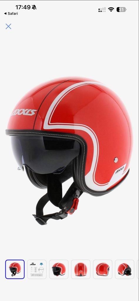 Axxis Scooter helm M58/1 200Grs, Ophalen of Verzenden, Gebruikt, Medium