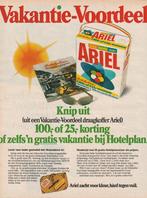 Retro reclame 1975 Ariel wasmiddel draagkoffer voordeel, Verzamelen, Retro, Verzenden, Overige typen