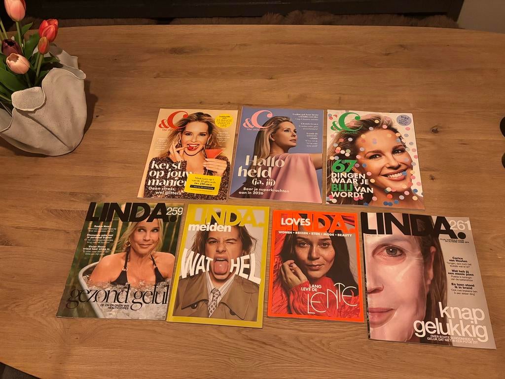 Pakket Linda en &C tijdschriften, Boeken, Ophalen of Verzenden, Zo goed als nieuw, Damesbladen